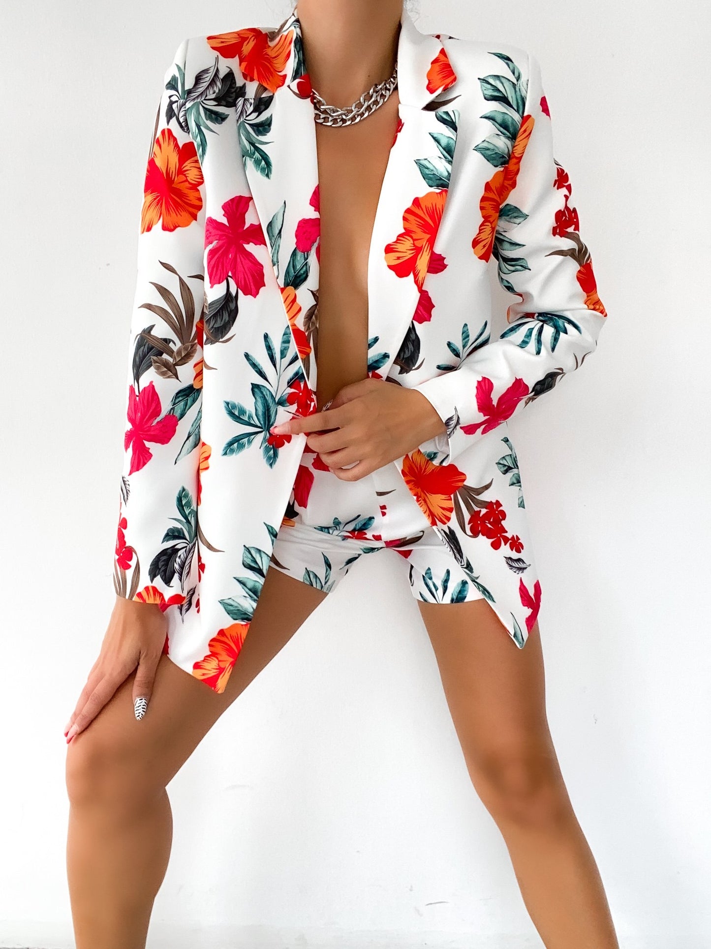 Blazer mit Shorts Zweiteiler Sommerset ISABEL | Damen | floral print