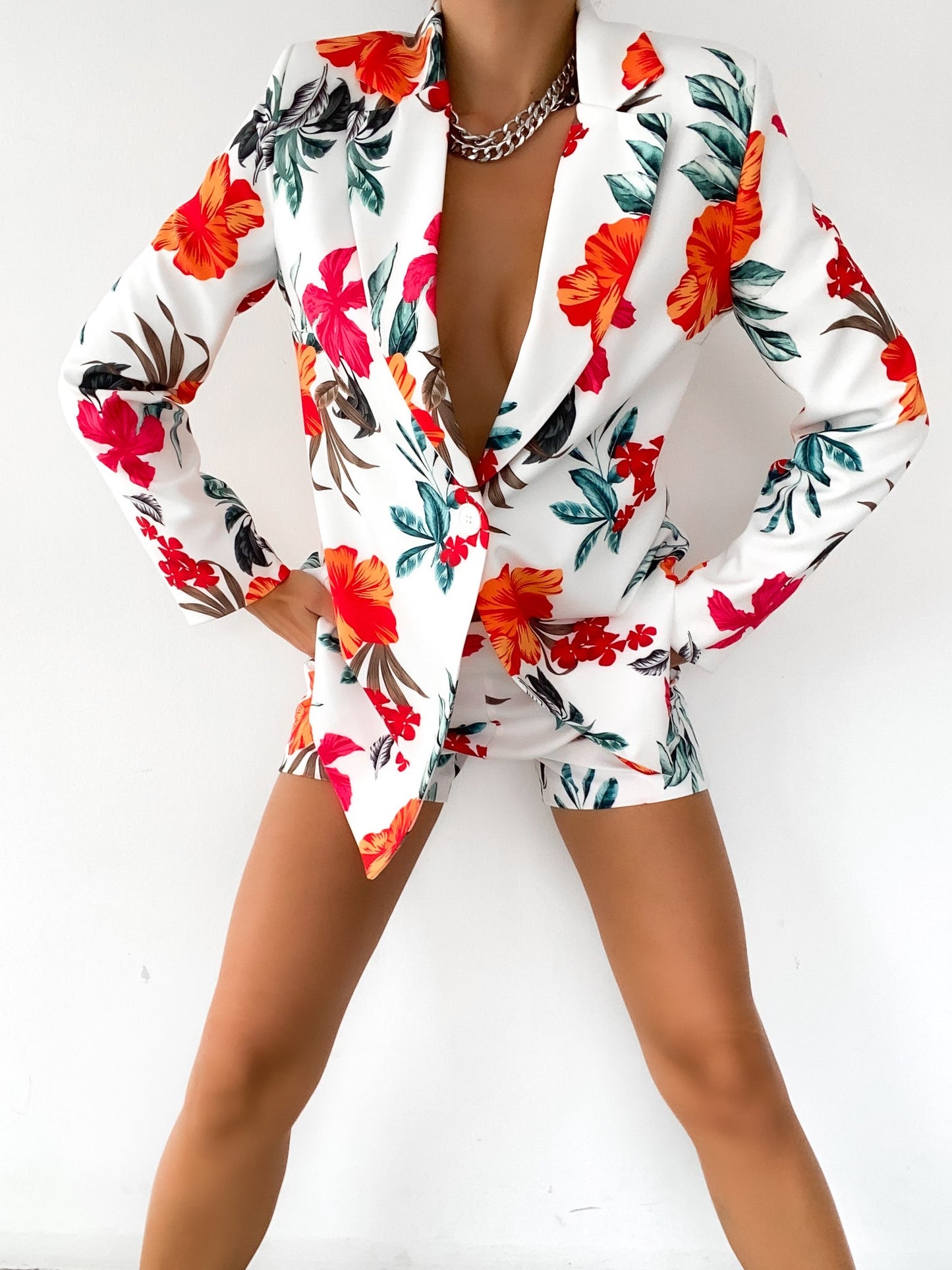 Blazer mit Shorts Zweiteiler Sommerset ISABEL | Damen | floral print